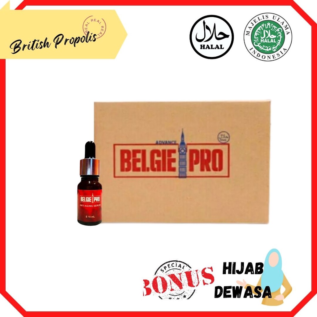 PAKET HEMAT 10 BOTOL BELGIE PRO FACE SERUM ANTI AGING 100% ORIGINAL