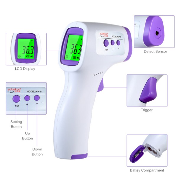 THERMOMETER TEMBAK SUHU PANAS INFRARED