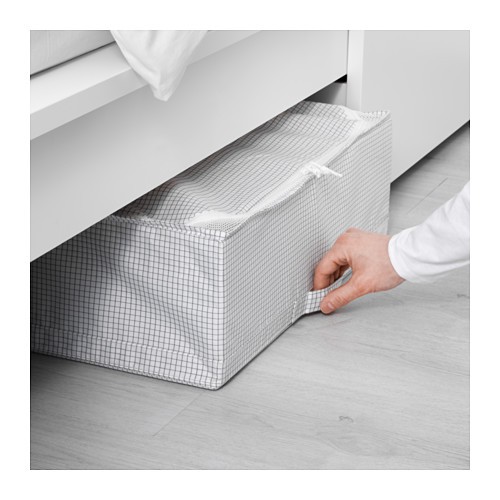 STUK Tempat penyimpanan 55 x 51 x 18 cm merah muda - abu putih