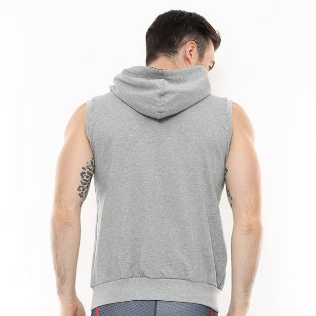 Jaket sleeveless hoodie sport fitness FLEX abu