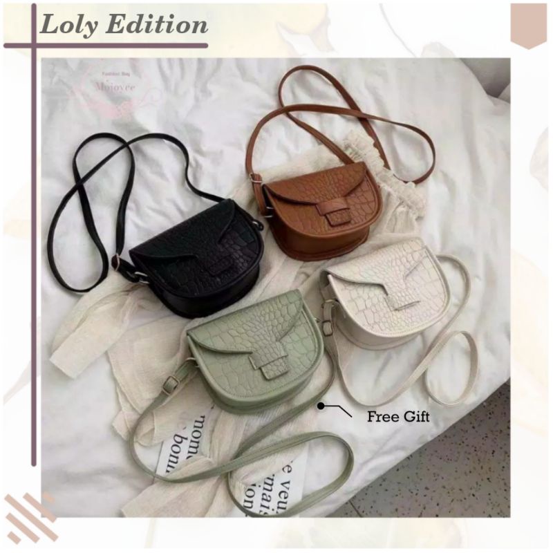 Tas Slempang LOLY | Sling bag LOLY Croco | Tas bahu Wanita