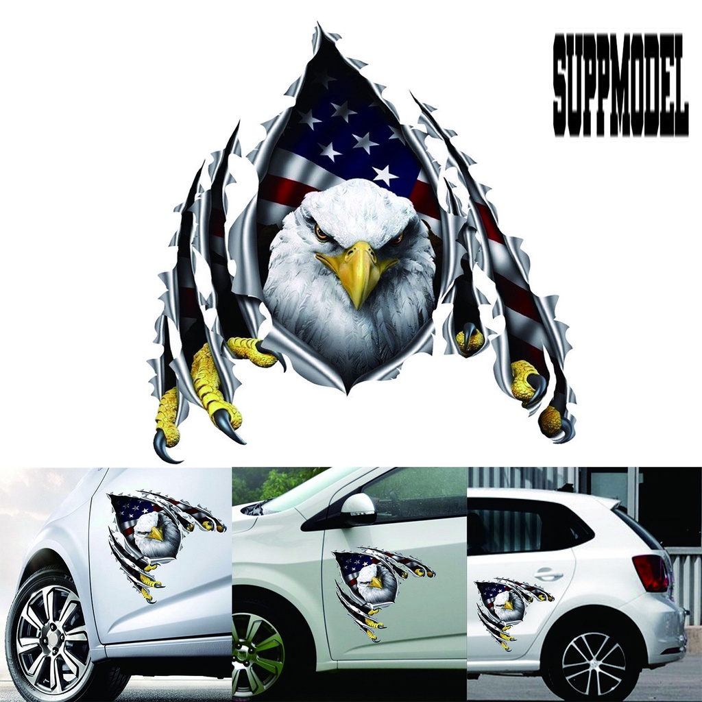 AMERICAN EAGLE Stiker Decal Vinyl Motif Elang Amerika Untuk Dekorasi Van