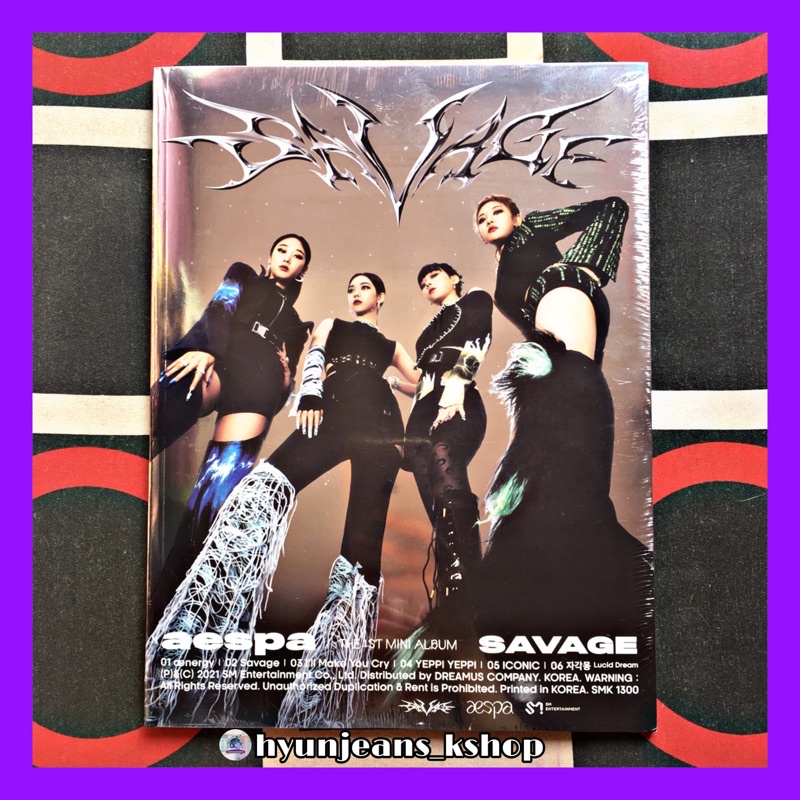 [READY STOCK] AESPA The 1st Mini Album - SAVAGE (Photobook Ver. / Hallucination Quest)