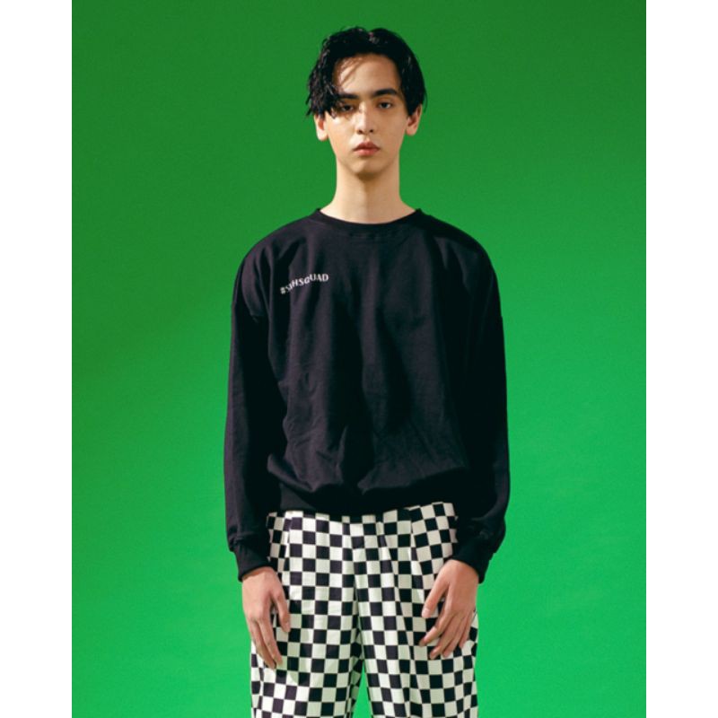 SVH | Essentials Sweatshirt SVHSQUAD in Black | Sweatshirt Pria | Sweatshirt Hitam Pria | Sweatshirt