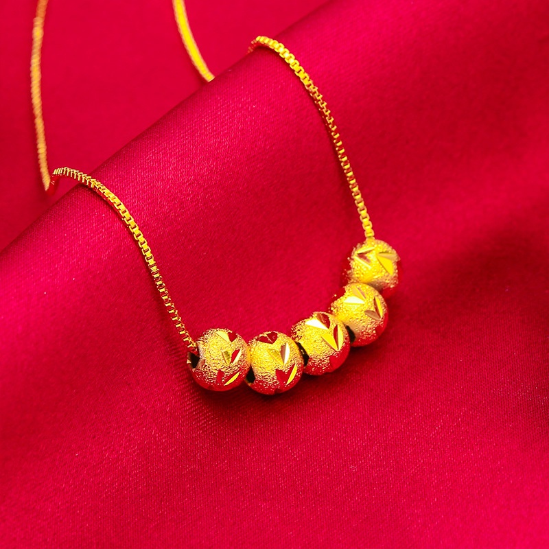 Kalung Rantai Tembaga Lapis Emas Untuk Wanita