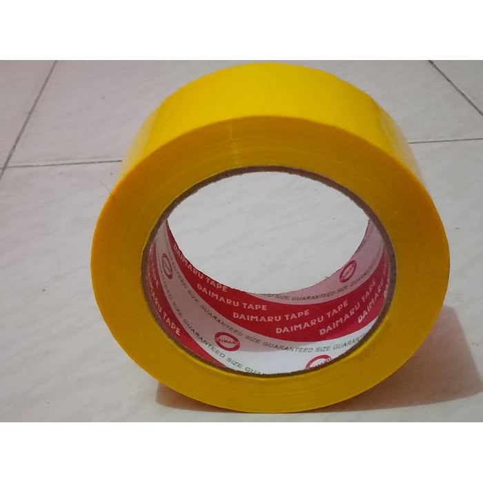 

Lakban kuning daimaru isolatip segel plastik 2 inchi 90Y