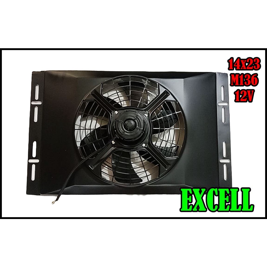 Extra Ekstra Fan Kipas Condensor Kondensor 14x23 Single Assy Universal Elf Minibus L 10 Inch 12v 24V