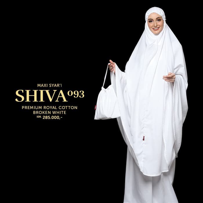 Mukena Tatuis Shiva 093 Syari Maxy - Hitam