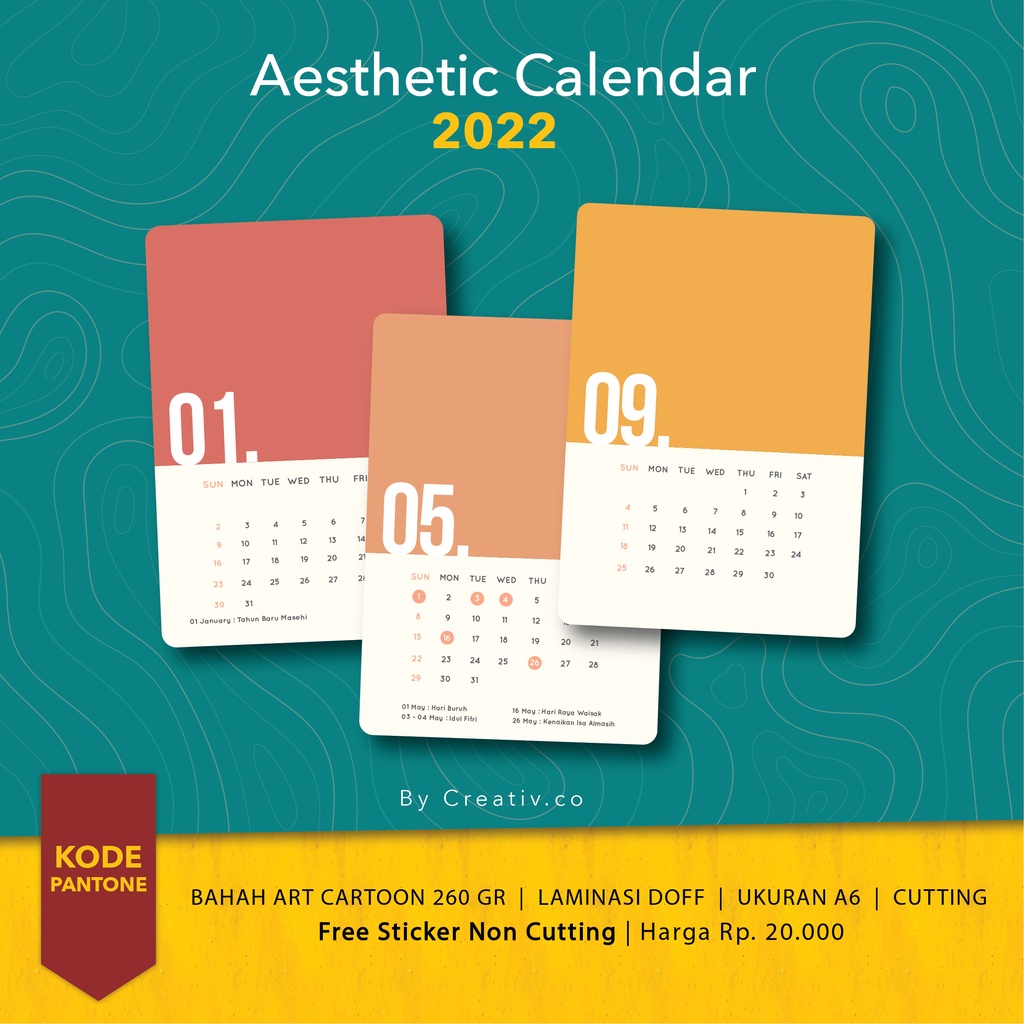 

KALENDER AESTHETIC 2024 PANTONE [KALENDER MURAH] [KALENDER TEMPEL] [KALENDER DINDING]