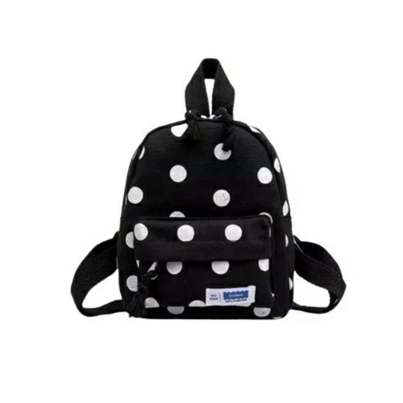 dem_sare - FDS003 Polca Beatle Tas Ransel Mini Anak Perempuan Tas Ransel Mini Motif Polca Tas Ransel Anak Korea Tas Ransel Anak TK