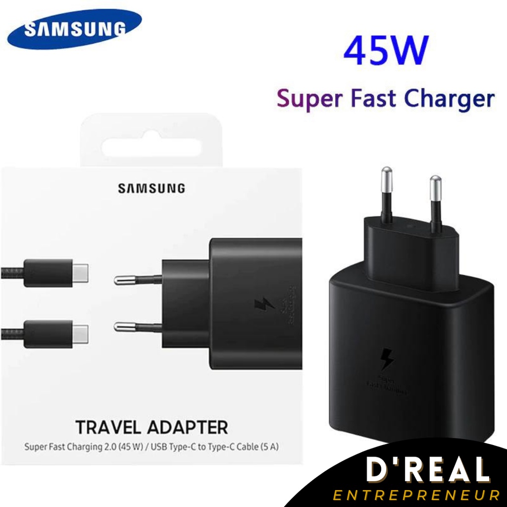 Charger Samsung Original Note 20/S20/s21 Super Fast Charging 45W