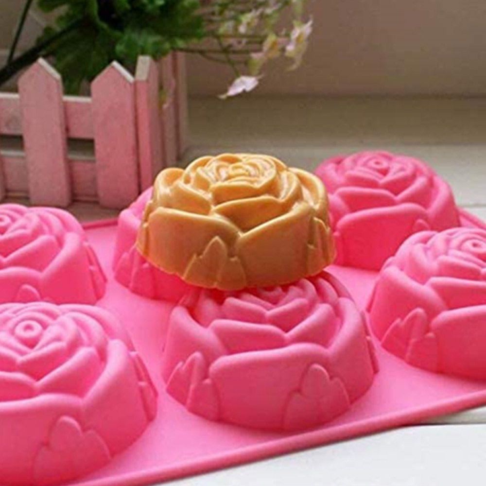 Preva Cetakan Sabun Silikon Dekorasi Rumah 3D Bunga Berbentuk DIY Craft Soaps Supplies