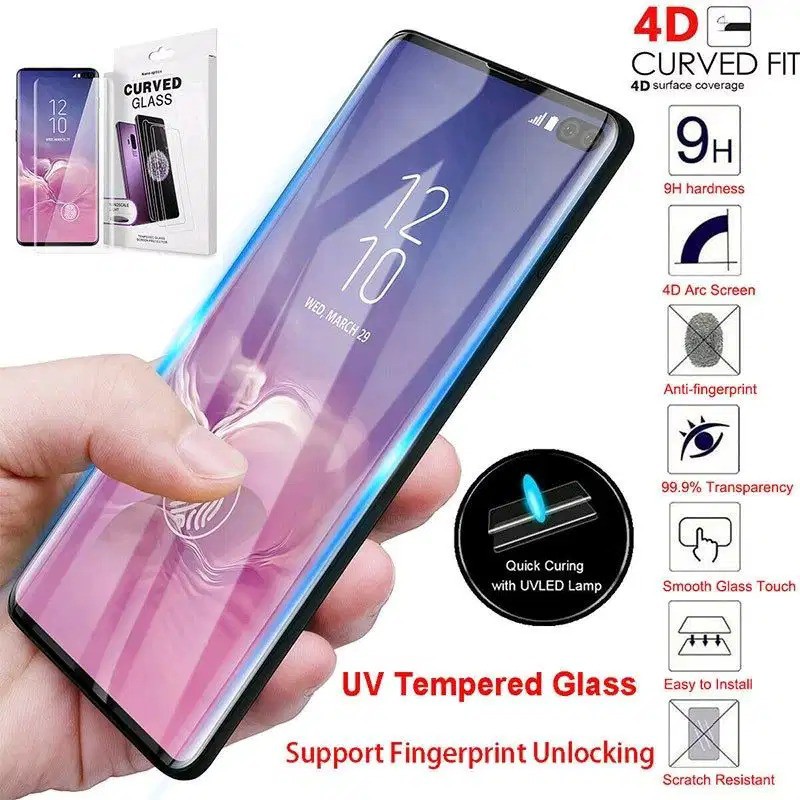 UV Glass Mi Note 10 Pro 6.47 inchi Tempered Glass Mi CC9 Pro TG 3D Curve FULL SCREEN FULL GLUE