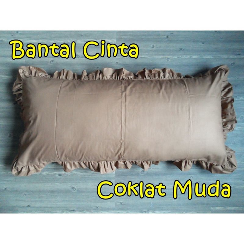 Bantal Cinta Jumbo+ sarung dan bantal imut +sarung merk brendis  Original 100% silikon yg super mpuk