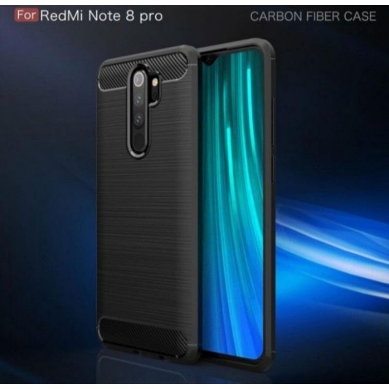 Softcase Slim Fit Carbon Xiaomi Redmi Note 8 Pro - UA