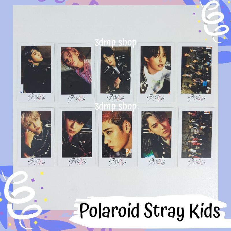 [10 lembar] Polaroid Stray kids kpop In life Hyunjin Felix Jeongin Seungmin Han Changbin Bangchan