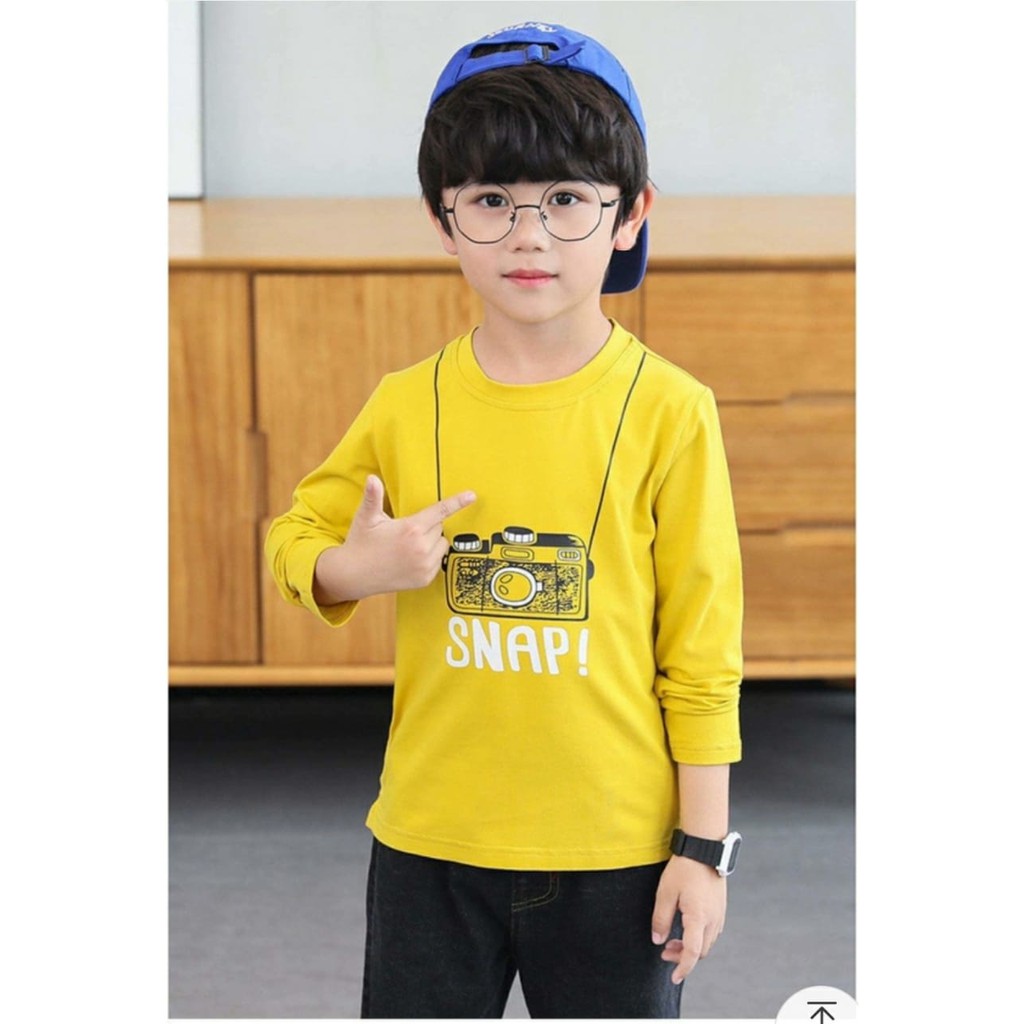 BAJU CAMERA KIDS/KAOS ANAK USIA 4-6 TAHUN/KAOS ANAK LAKI LAKI