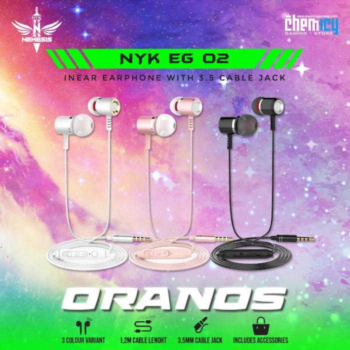 NYK EG-02 Oranos Stereo Gaming Earphone