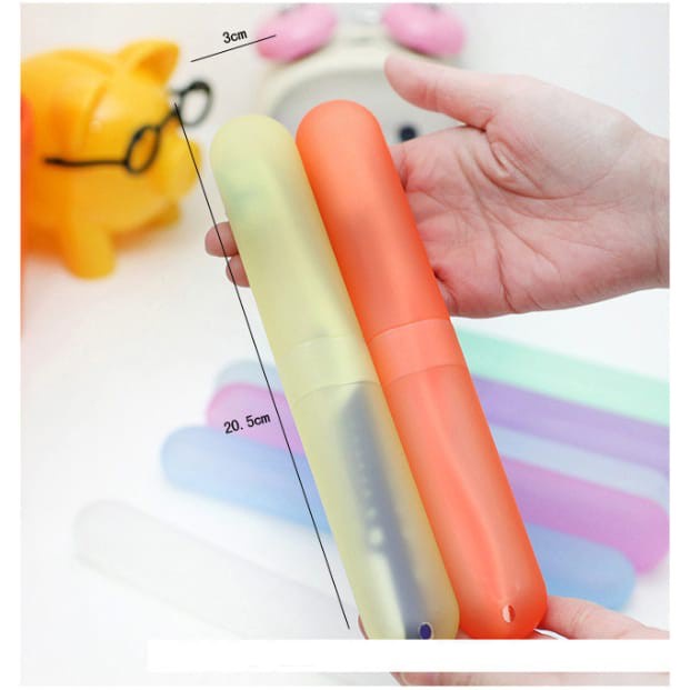 TEMPAT / CASE SIKAT GIGI POLOS Portable Travel Toothbrush Case - LPM Shop