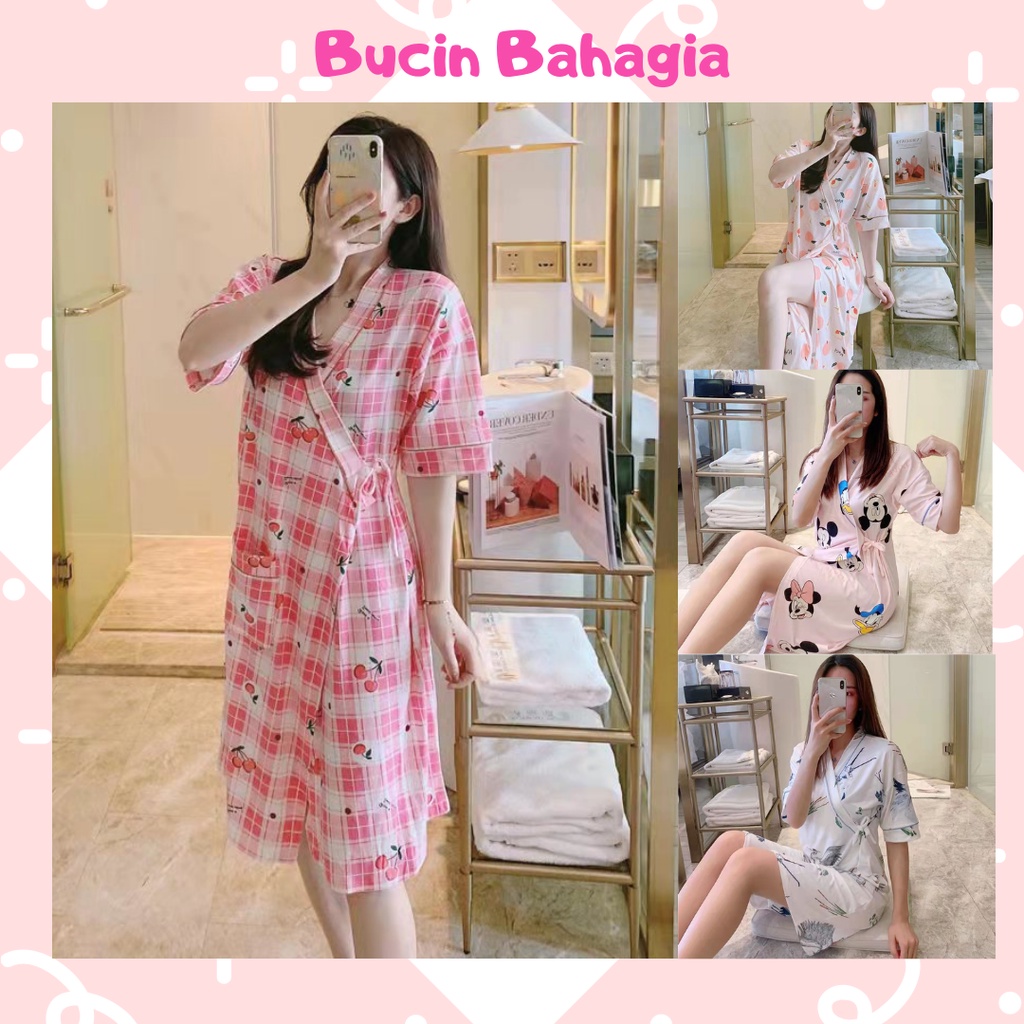 Piyama Daster Kimono Wanita ala Jepang BT13