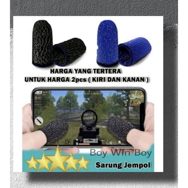 Sarung Jempol Jari Tangan Gaming 1 Set Isi 2 Pcs
