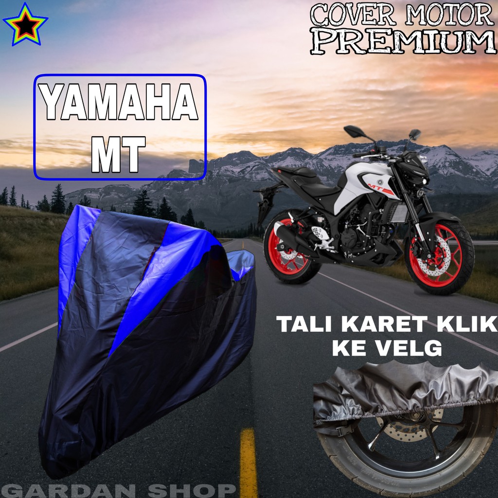 Sarung Motor YAMAHA MT Hitam BIRU Body Cover Yamaha PREMIUM