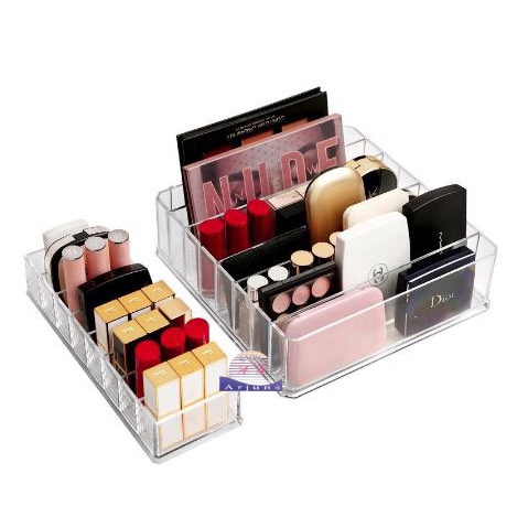 Rak AKRILIK Penyimpanan Lipstick Rak Organizer