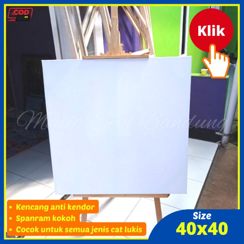 

Kanvas Canvas Kanfas Alat Lukis Melukis 40x40cm Putih Polos Tebal Murah Termurah Berkualitas Premium