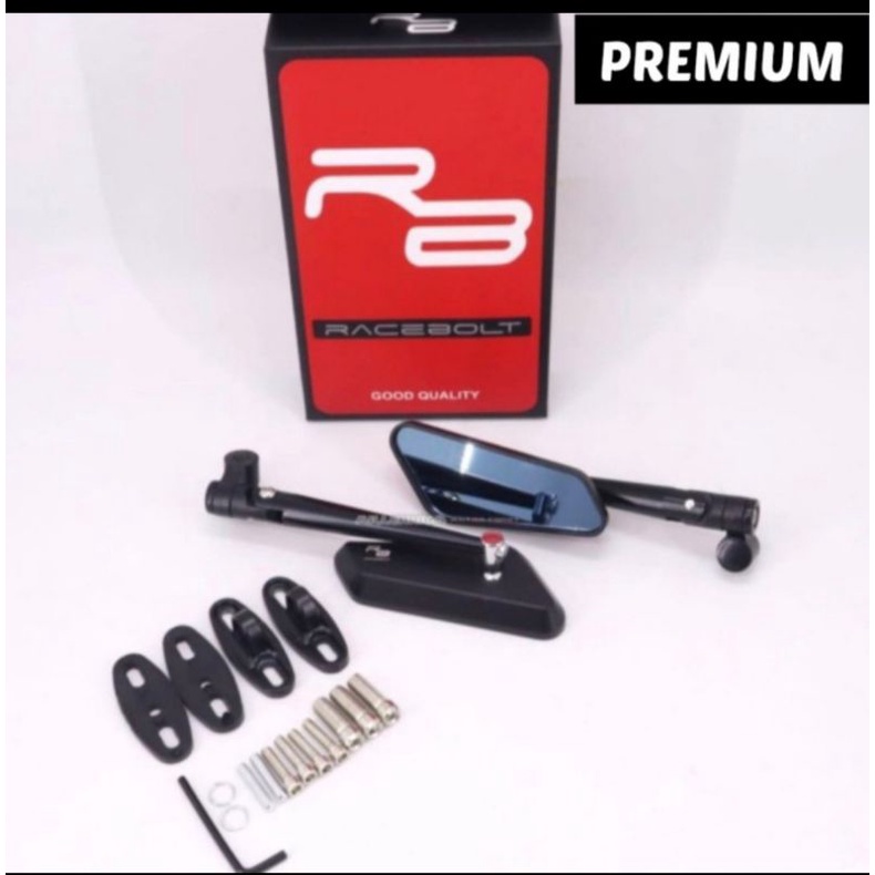 Cuci Gudang Spion circuit+breket model rizoma universal bisa buat semua motor