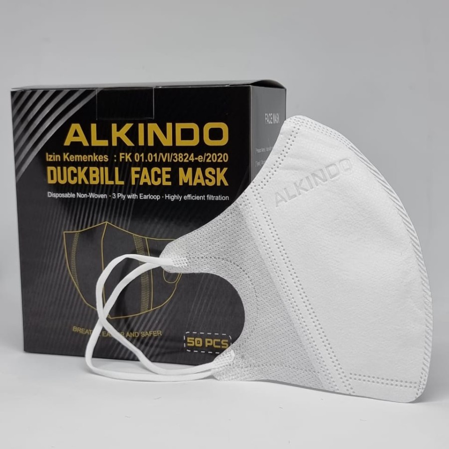 MASKER 3PLY DUCKBILL ALKINDO ISI 50PCS | Shopee Indonesia