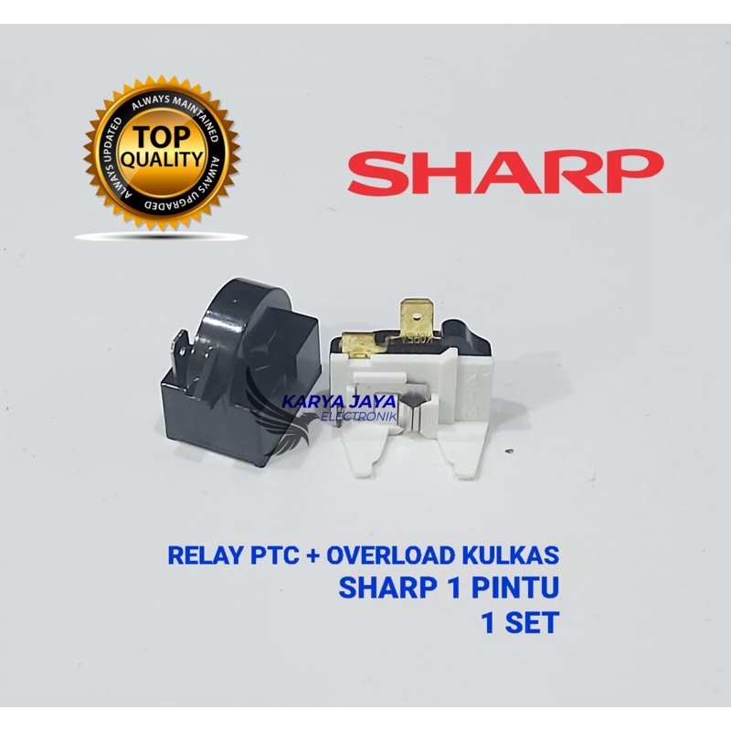 Relay Ptc Overload Kulkas Sharp 1 pintu