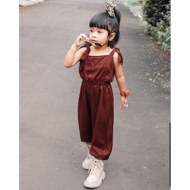 Jumpsuit Tali Rayon Anak perempuan 1-4 Tahun