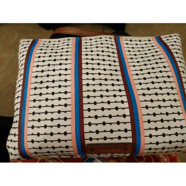 Fossil-Devon crossbody-printed PVC-Tas Selempang Wanita