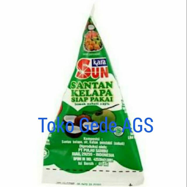 

1 Dus isi 36 pcs Santan Kelapa Siap Pakai Sun Kara 65ml