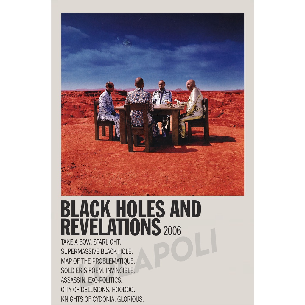 Poster Cover Album Black Holes and Revelations - Muse