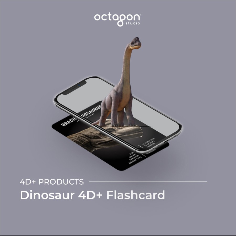 Kartu 4D+ Flashcard Octagon Studio Mainan Edukasi Anak