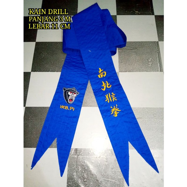 SABUK BIRU IKSPI KERA SAKTI BORDIR 03 Kain Drill