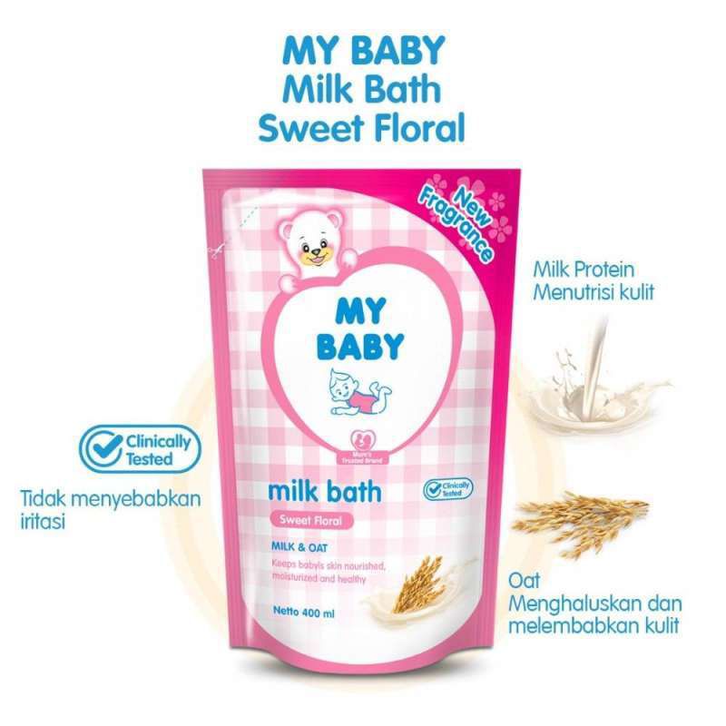 My Baby Milk Bath Sweet Floral Refil 400ml