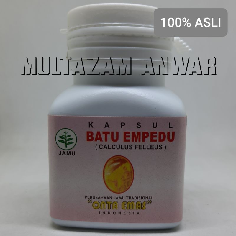 KAPSUL BATU EMPEDU CALCULUS FELLEUS
JAMU TRADISIONAL ONTA EMAS