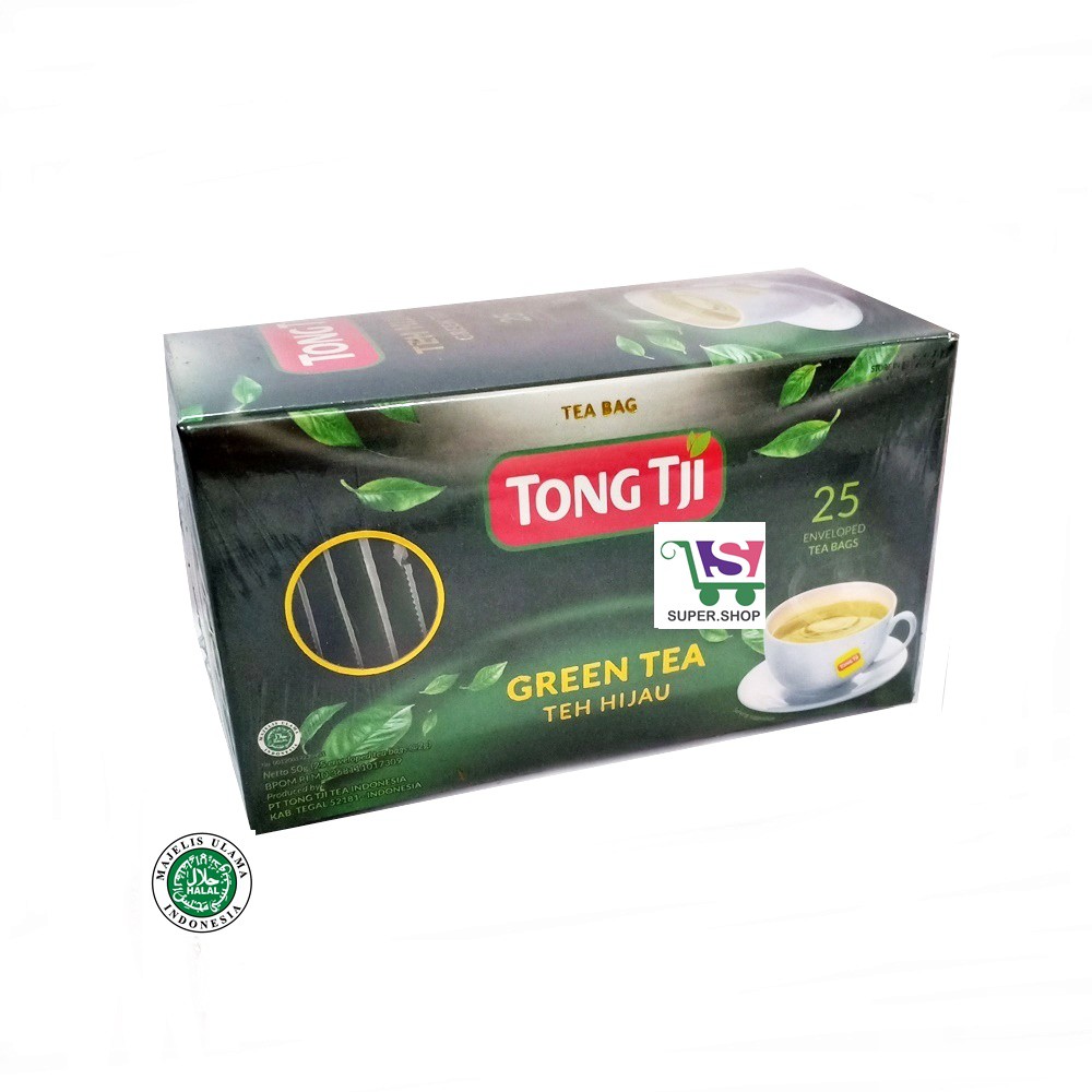 Tong Tji Green Tea Teh Celup (isi 25 pcs pakai Amplop )