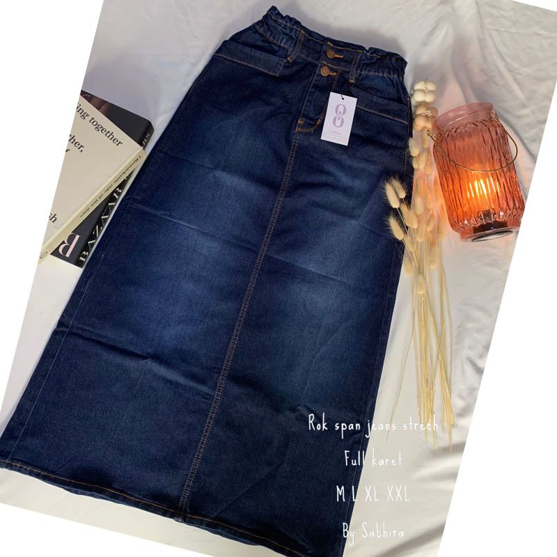Rok Span Jeans stretch By Sabhira_Co