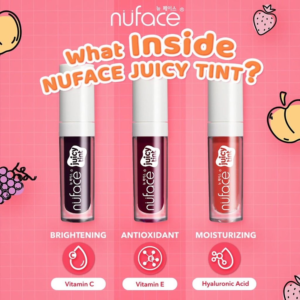 ⭐BAGUS⭐ NUFACE Juicy Tint | Liptint Lip Tint