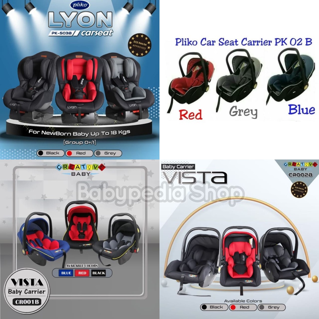 Pliko Space Baby Babyelle Baby Does CarSeat Vista PC2115 / CH 8735 / SB 1110 / SB 1112 / SB 1655 / B