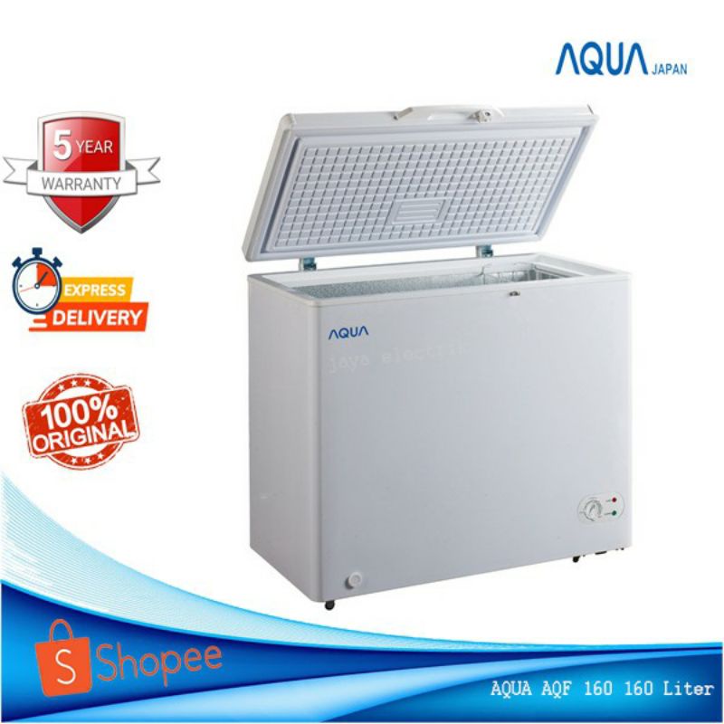 AQUA JAPAN AQF 160W Chest Freezer Box 160 Liter AQF 160 Low Watt