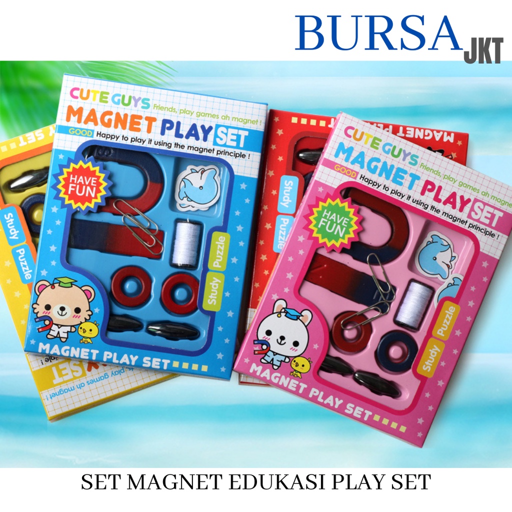 MAGNET PLAY SET MAINAN EDUKASI ANAK I O U