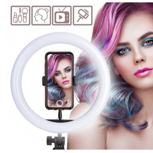 Ring Light Tripod Stand Holder Smartphone LED Light 26cm Tripod 2m