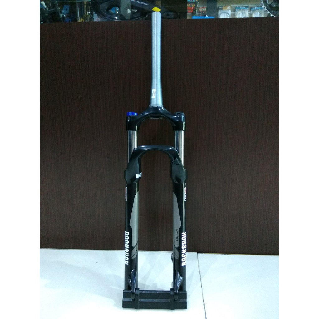 SALE Fork shock Suspension Depan Rockshock XC30 MTB 27.5 Tapered QR Travel 100mm Lock Out