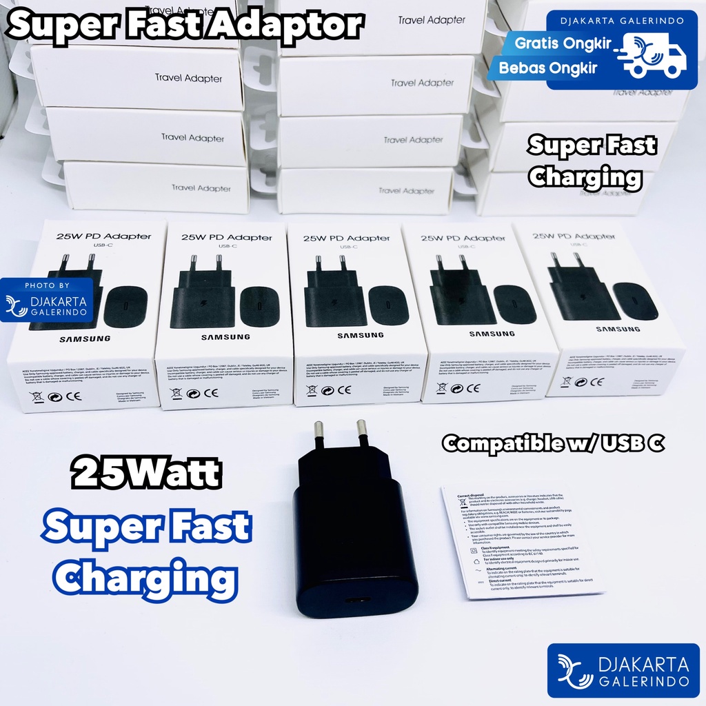 Super Fast Charging Travel Adapter PD 25 Watt - 45 Watt Power Delivery Adaptor Charger