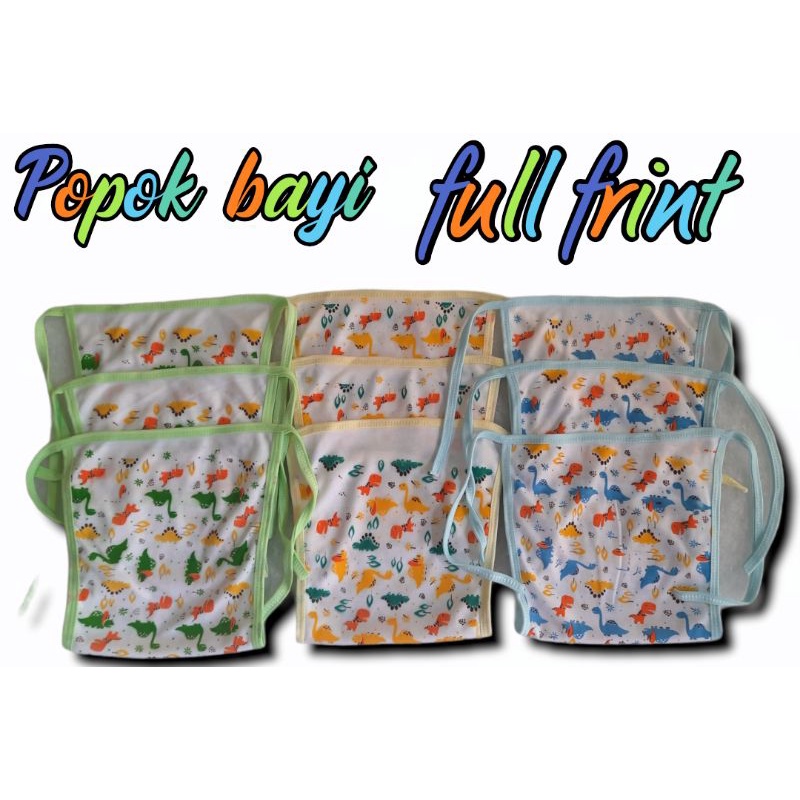 popok bayi full print &amp; popok sambung termurah