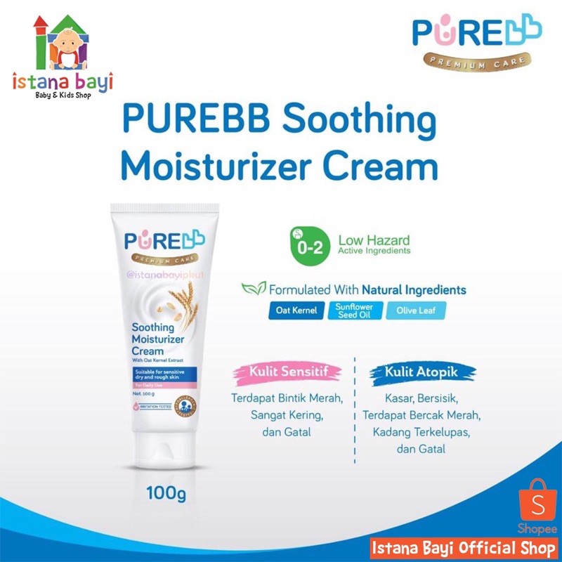 Purebb Soothing Cream - krim untuk kulit bayi